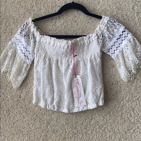 Temptation Positano crop top. NWT. - Picture 2 of 3